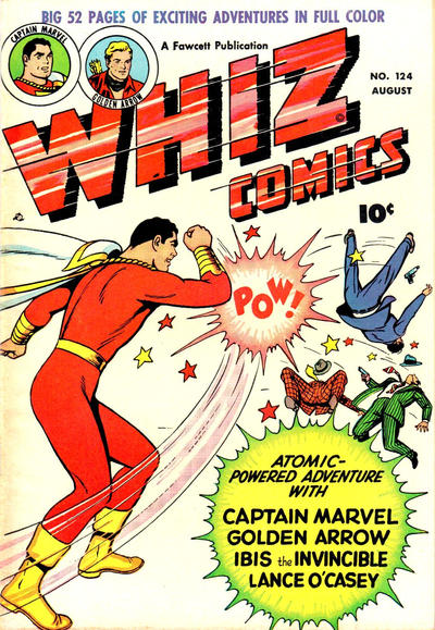 Cover for Whiz Comics (Fawcett, 1940 series) #124