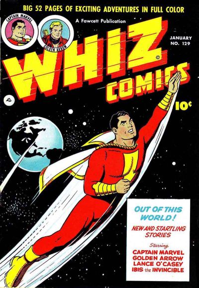 Cover for Whiz Comics (Fawcett, 1940 series) #129
