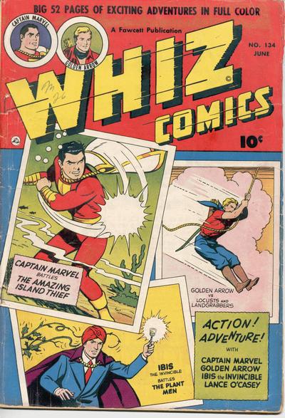 Cover for Whiz Comics (Fawcett, 1940 series) #134