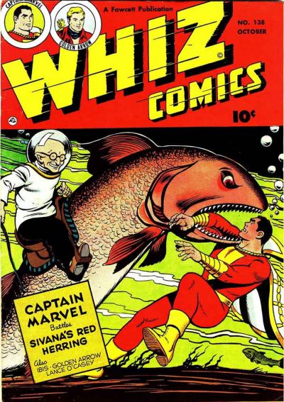 Cover for Whiz Comics (Fawcett, 1940 series) #138