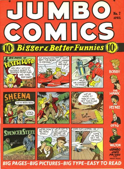 Cover for Jumbo Comics (Fiction House, 1938 series) #7