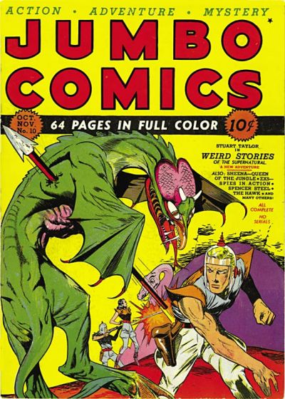 Cover for Jumbo Comics (Fiction House, 1938 series) #10