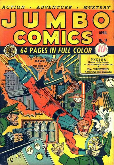 Cover for Jumbo Comics (Fiction House, 1938 series) #14