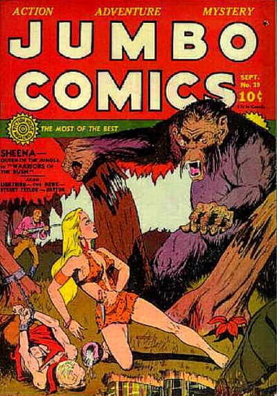 Cover for Jumbo Comics (Fiction House, 1938 series) #19