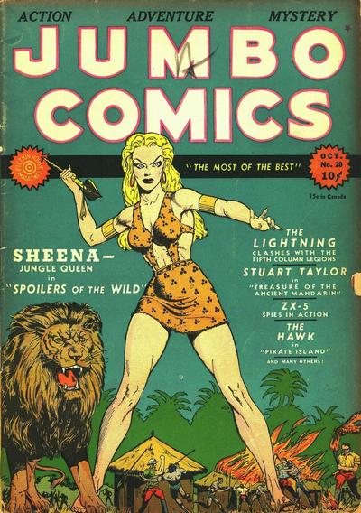 Cover for Jumbo Comics (Fiction House, 1938 series) #20