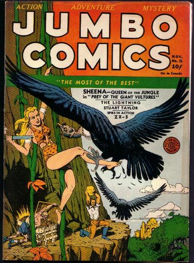 Cover for Jumbo Comics (Fiction House, 1938 series) #21