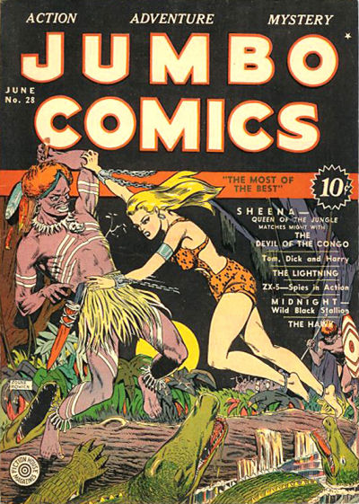 Cover for Jumbo Comics (Fiction House, 1938 series) #28