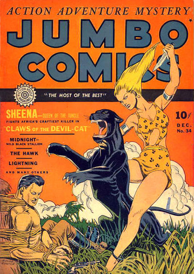 Cover for Jumbo Comics (Fiction House, 1938 series) #34