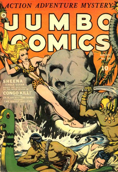 Cover for Jumbo Comics (Fiction House, 1938 series) #54