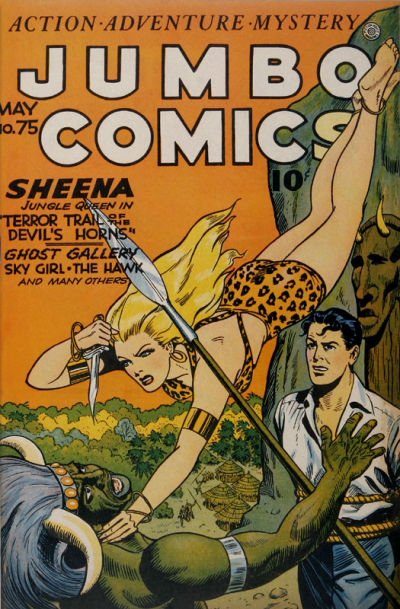 Cover for Jumbo Comics (Fiction House, 1938 series) #75