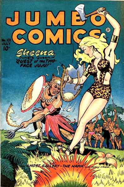 Cover for Jumbo Comics (Fiction House, 1938 series) #101