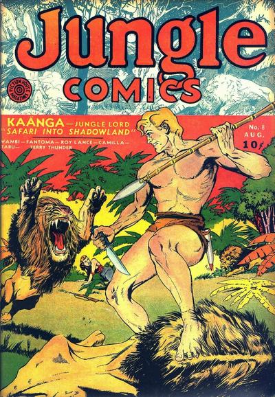 Cover for Jungle Comics (Fiction House, 1940 series) #8