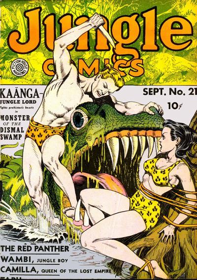 Cover for Jungle Comics (Fiction House, 1940 series) #21