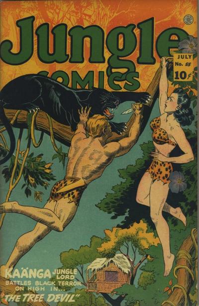 Cover for Jungle Comics (Fiction House, 1940 series) #55