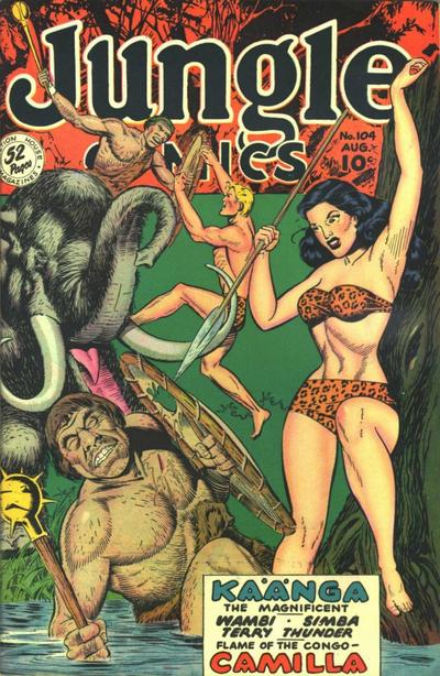 Cover for Jungle Comics (Fiction House, 1940 series) #104