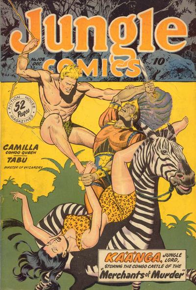 Cover for Jungle Comics (Fiction House, 1940 series) #108