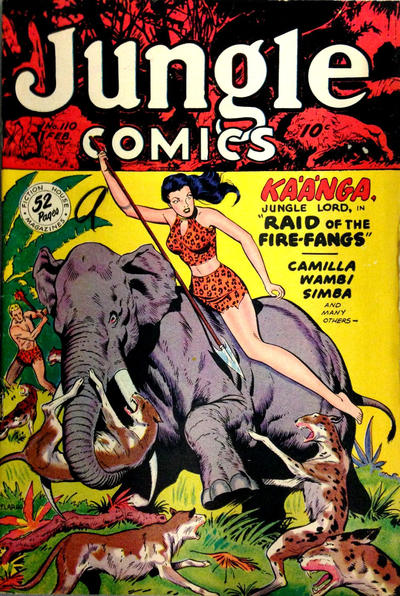 Cover for Jungle Comics (Fiction House, 1940 series) #110