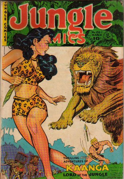 Cover for Jungle Comics (Fiction House, 1940 series) #135