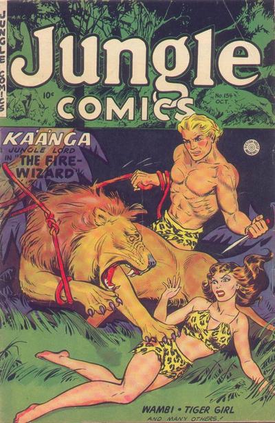 Cover for Jungle Comics (Fiction House, 1940 series) #154