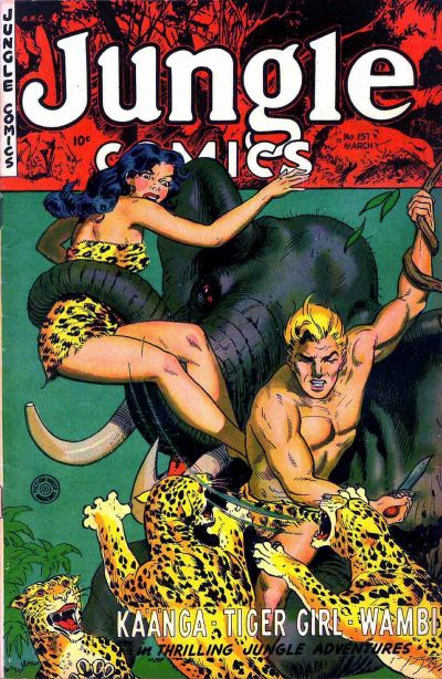 Cover for Jungle Comics (Fiction House, 1940 series) #157