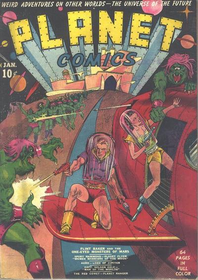 Cover for Planet Comics (Fiction House, 1940 series) #1