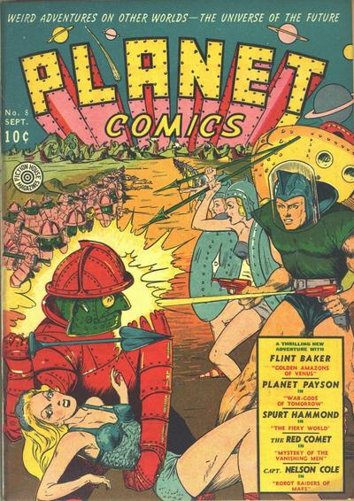 Cover for Planet Comics (Fiction House, 1940 series) #8