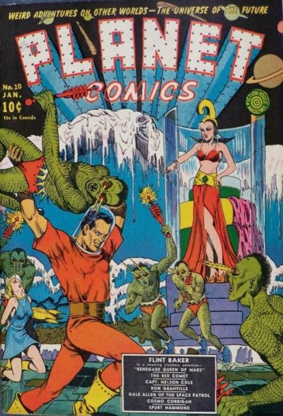Cover for Planet Comics (Fiction House, 1940 series) #10