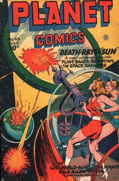 Cover for Planet Comics (Fiction House, 1940 series) #43