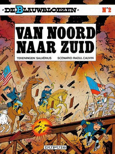 Cover for De Blauwbloezen (Dupuis, 1972 series) #2 - Van Noord naar Zuid