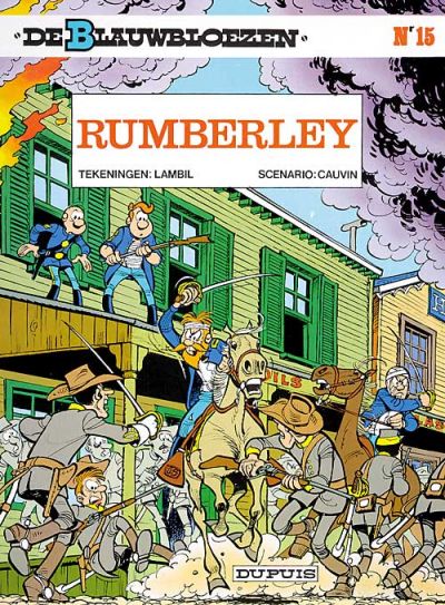 Cover for De Blauwbloezen (Dupuis, 1972 series) #15 - Rumberley