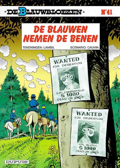 Cover for De Blauwbloezen (Dupuis, 1972 series) #41 - De Blauwen nemen de benen