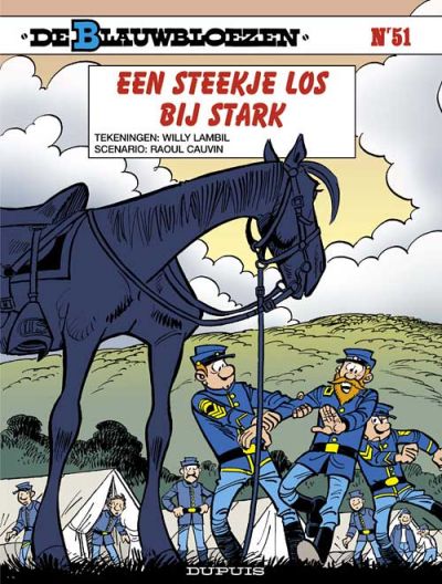 Cover for De Blauwbloezen (Dupuis, 1972 series) #51 - Een steekje los bij Stark