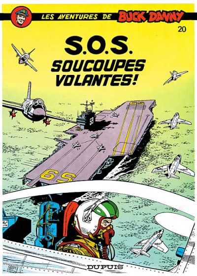 Cover for Les aventures de Buck Danny (Dupuis, 1948 series) #20 - S.O.S. soucoupes volantes!