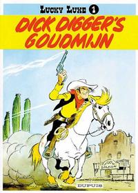 Cover Thumbnail for Lucky Luke (Dupuis, 1949 series) #1 - Dick Digger's goudmijn [Herdruk 1954]