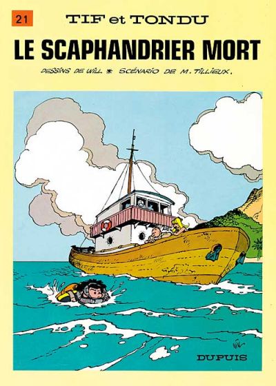 Cover for Tif et Tondu (Dupuis, 1954 series) #21 - Le scaphandrier mort