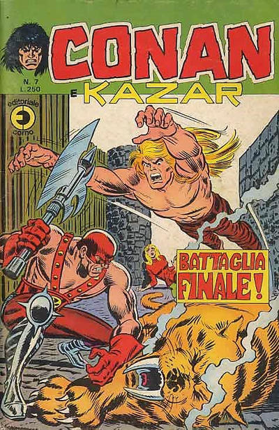 Cover for Conan e Kazar (Editoriale Corno, 1975 series) #7
