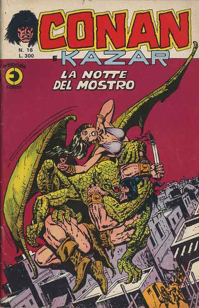 Cover for Conan e Kazar (Editoriale Corno, 1975 series) #16