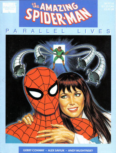 Cover for Marvel Graphic Novel: The Amazing Spider-Man "Parallel Lives" (Marvel, 1989 series) [$8.95]