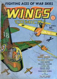 Cover Thumbnail for Wings Comics (Fiction House, 1940 series) #8