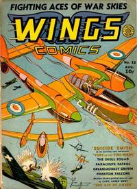 Cover Thumbnail for Wings Comics (Fiction House, 1940 series) #12