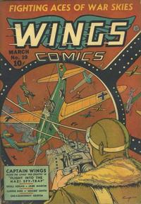 Cover Thumbnail for Wings Comics (Fiction House, 1940 series) #19