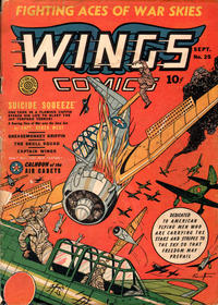 Cover Thumbnail for Wings Comics (Fiction House, 1940 series) #25