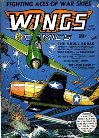 Cover Thumbnail for Wings Comics (Fiction House, 1940 series) #27
