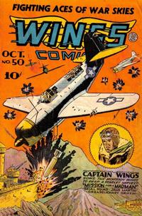 Cover Thumbnail for Wings Comics (Fiction House, 1940 series) #50