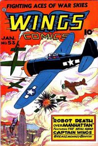 Cover Thumbnail for Wings Comics (Fiction House, 1940 series) #53
