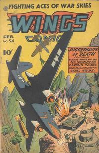 Cover Thumbnail for Wings Comics (Fiction House, 1940 series) #54