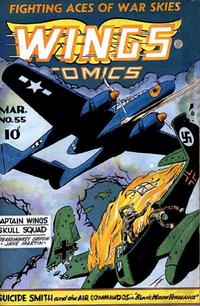 Cover Thumbnail for Wings Comics (Fiction House, 1940 series) #55