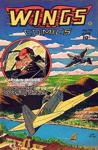 Cover Thumbnail for Wings Comics (Fiction House, 1940 series) #70