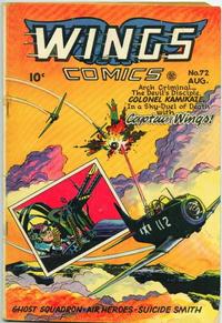 Cover Thumbnail for Wings Comics (Fiction House, 1940 series) #72