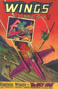 Cover Thumbnail for Wings Comics (Fiction House, 1940 series) #75